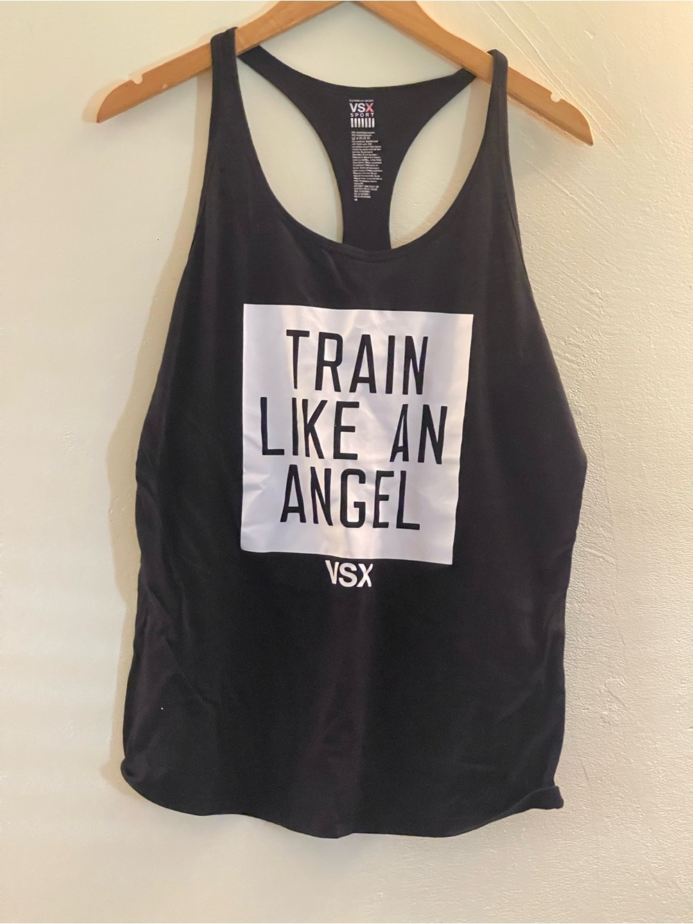 VSX Black 'Train Like An Angel' Racerback Tank